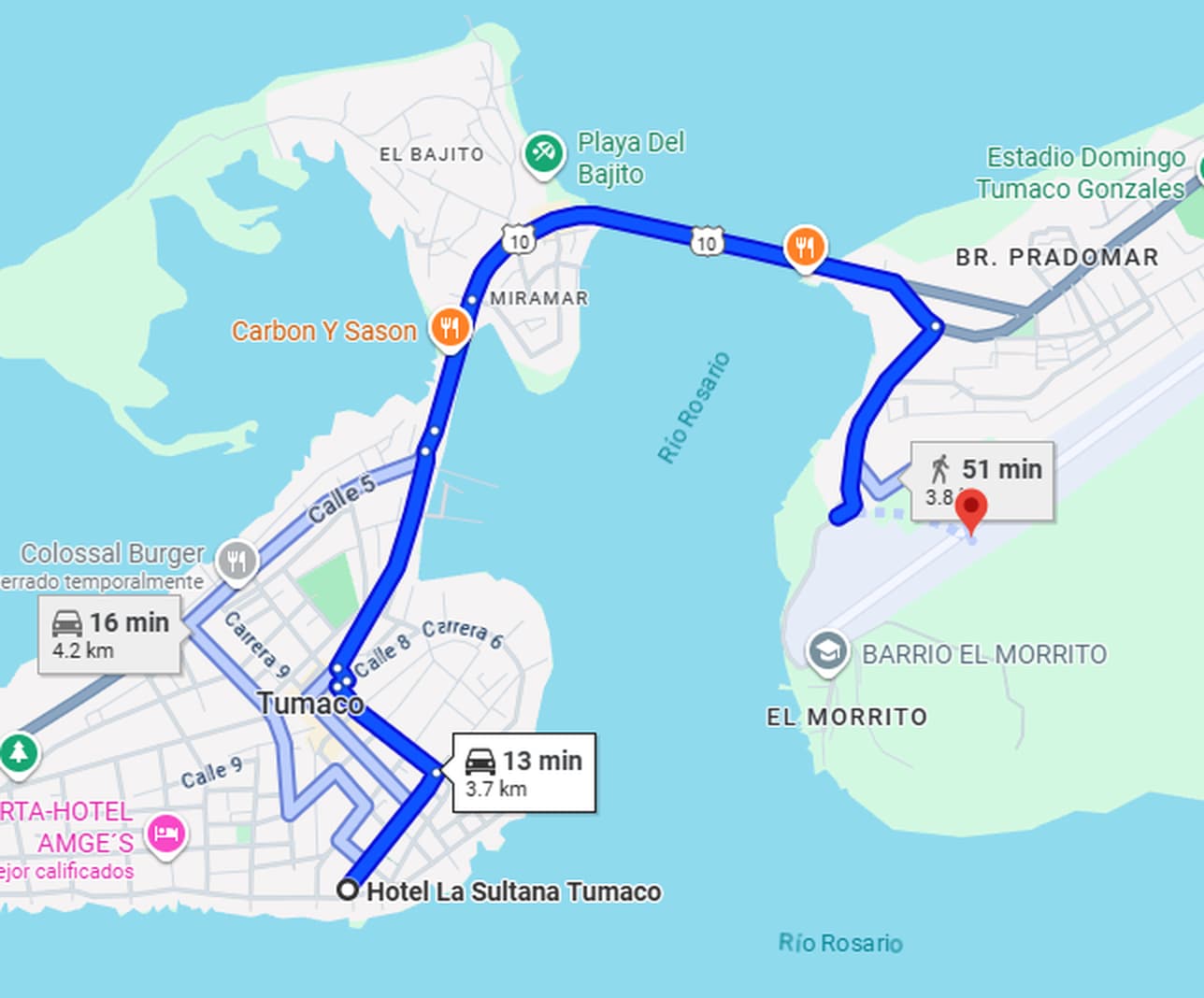 Mapa de ubicación Tumaco