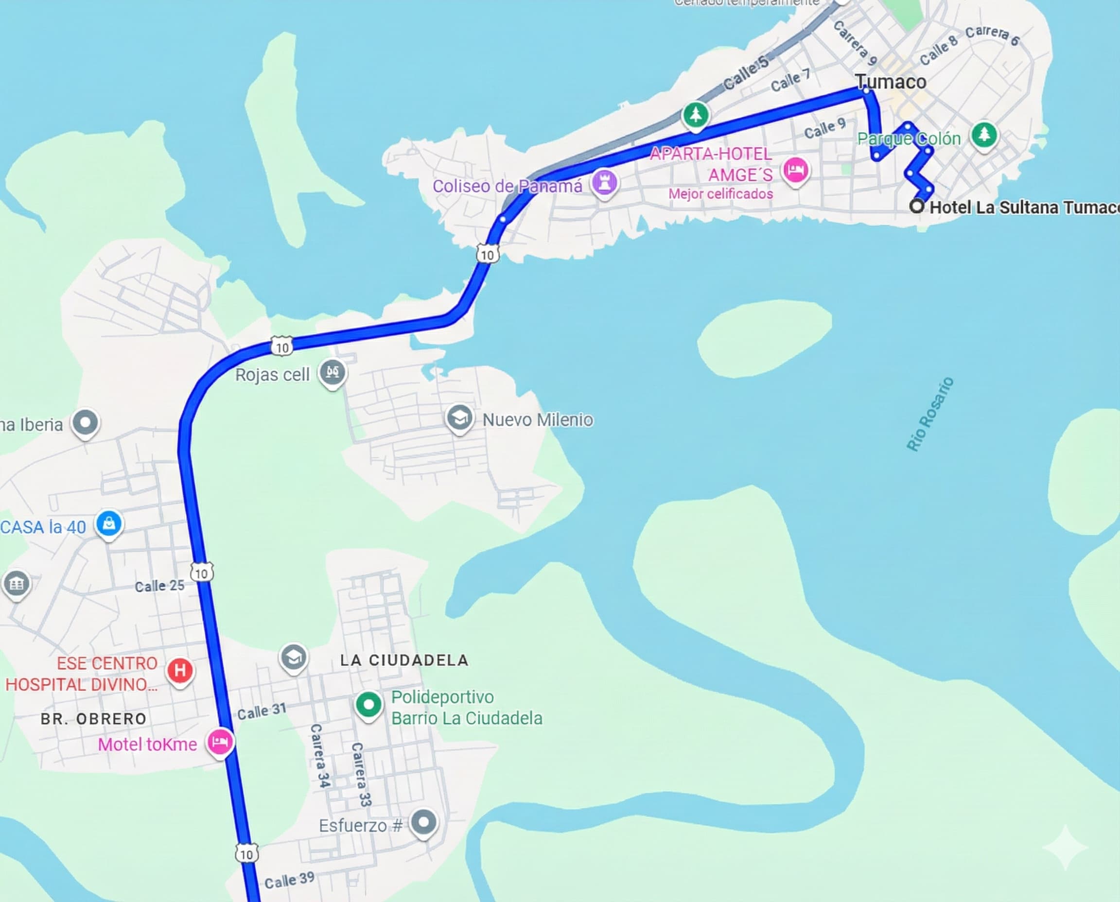 Mapa detallado ubicación